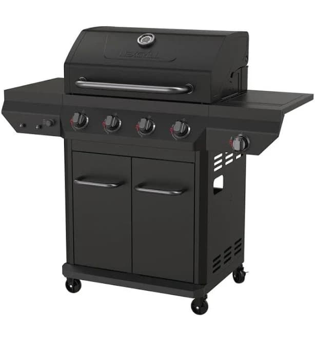 Nexgrill 4-Burner Propane Gas Grill with Side Burner
