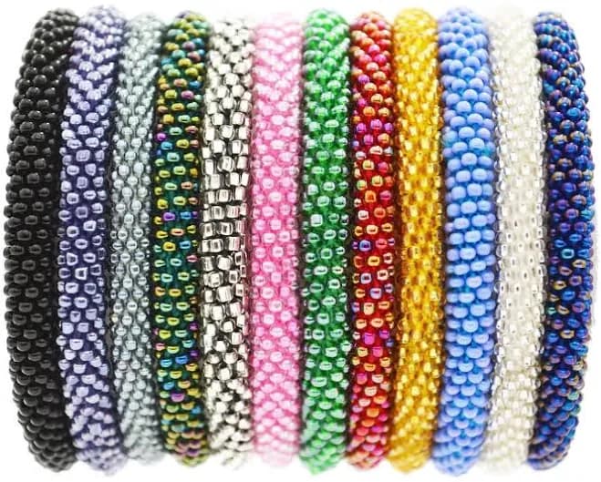 Sashka Co. Glass Bead Nepal Roll Bracelet