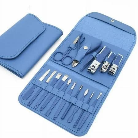 Beauty Products for Women, 16pcs/set Nail Cutter Set Makeup Beauty Tool Nail Clipper Set Folding Bag Stainless Steel Tool Finger Nail Clipper Kit,