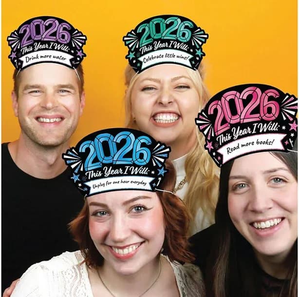 Big Dot of Happiness Colorful New Year Party Headbands