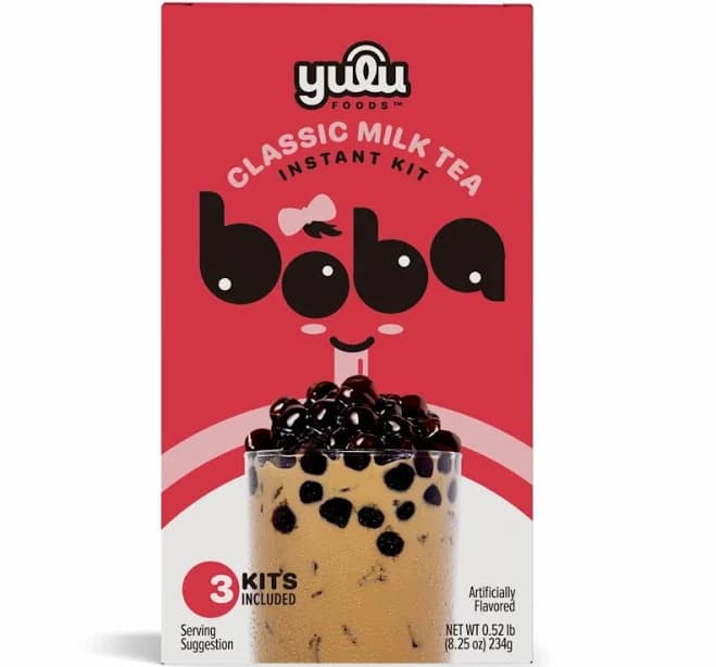 Yulu Foods Instant Boba Classic Milk Tea Bubble Tea Kit
