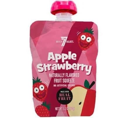 7-Select Apple Strawberry Fruit Squeeze Pouch
