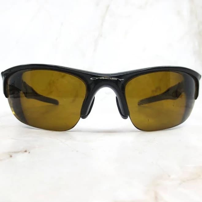 Oakley Sports Sunglasses Frame Men's Black Wrap Around Half Rim With