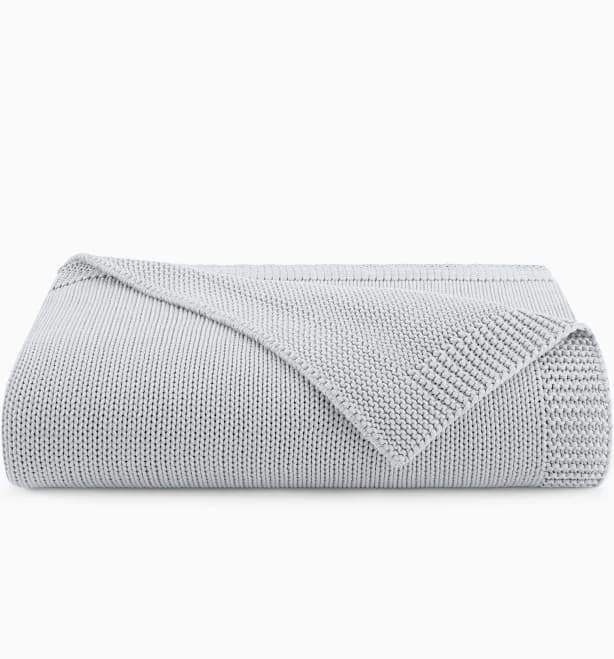 Organic Cotton Chunky Knit Throw