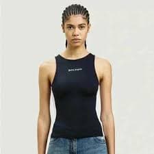 Palm Angels | Tops | Palm Angels Track Active Tank Top In Black White | Poshmark