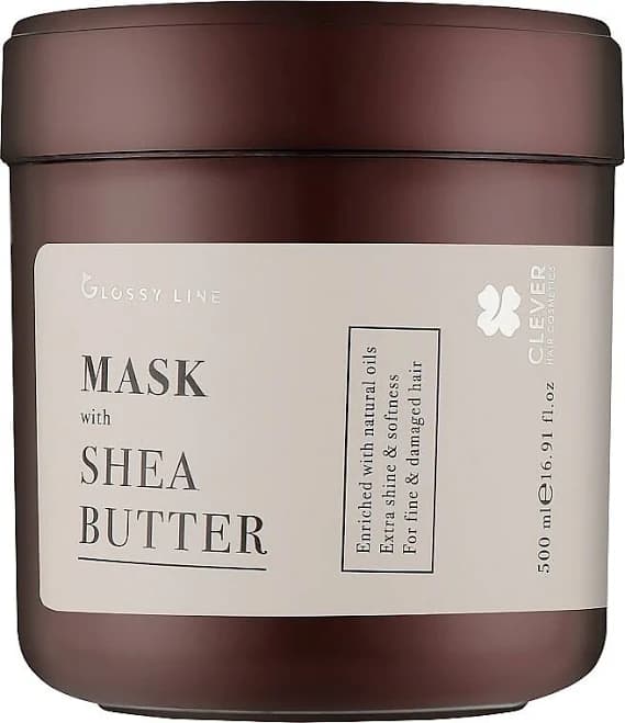 Clever Hair Cosmetics - Shea Butter Mask for Hair Shine 500ml