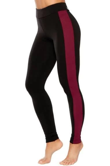 Supplex High Rise Mini Band Leggings with Side Stripe