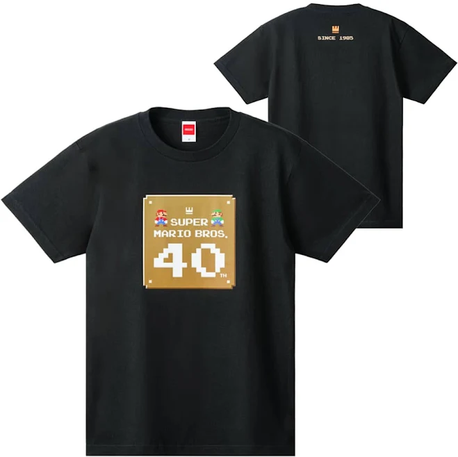 Super Mario Bros. 40th Anniversary T-Shirt - Black