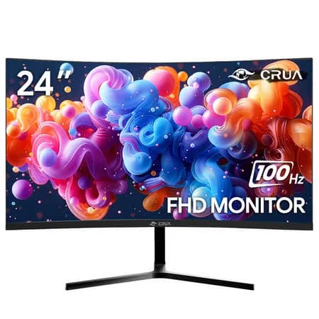 Crua 24 Inch FHD 100Hz Curved Monitor