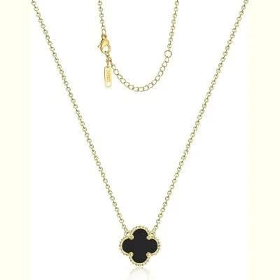 18K Gold Plated Four Leaf Clover Lucky Charm