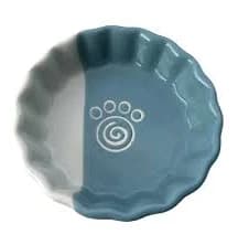 Petrageous Designs CAT BOWL 4.75 inches Stoneware BLUE WHITE Dishwasher Safe