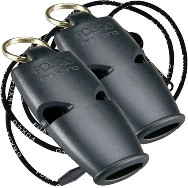Fox 40 Micro Marine Whistle with Breakaway Lanyards