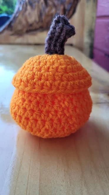 Handmade Crochet Pumpkin Basket