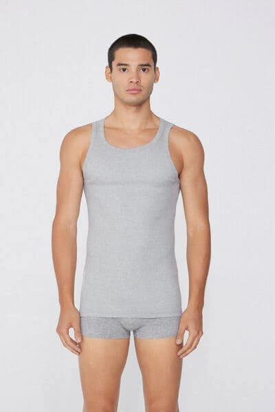 Tezenis Men's Ribbed Cotton Tank Top