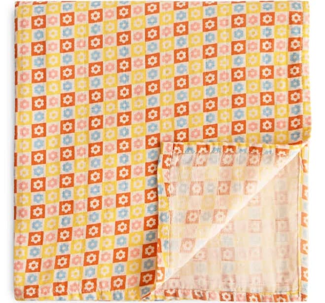 Mushie Organic Cotton Muslin Swaddle Blanket