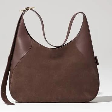 OLEADA Women's Marina Convertible Eco-Suede Hobo Bag