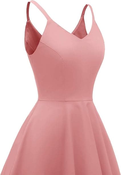 GOOBGS Women's 1950s Retro Vintage Spaghetti Strap Cocktail Swing Dresses with Pockets, A-black, M : Buy Online at Best Price in KSA - Souq is now Amazon.sa: Fashion