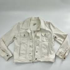 Linen blend denim jacket cream by Club Monaco | Mercari