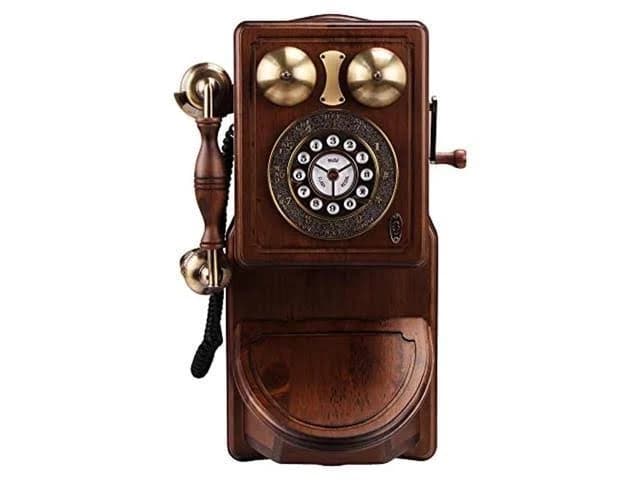 Pyle Vintage Classic Wall-Mount Corded Phone