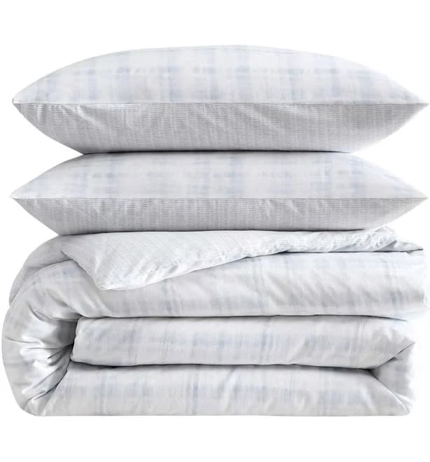 Vera Wang Blurred Plaid Comforter Set