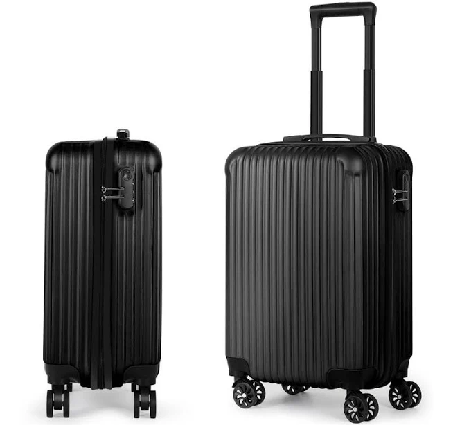 HIKOLAYAE Carry On Luggage 20 in. Hardside Suitcase ABS Spinner Luggage with Lock