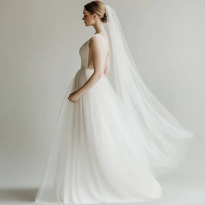 Waltz Length Tulle Wedding Veil