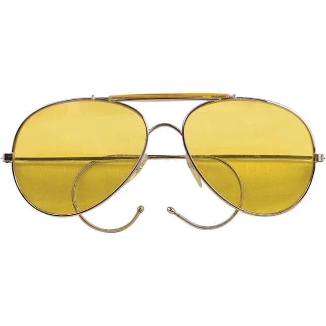Rothco Aviator Air Force Style Sunglasses with Cable Temples