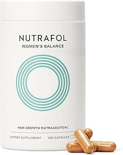 Women's Balance Hair Growth Supplements, Ages 45 and Up, Clinically Proven for Visibly Thicker Hair and Scalp Coverage, Dermatologist Recommended - 1 Month Supply