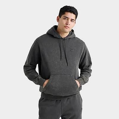 Nike Men's Sportswear Club Washed Fleece Hoodie