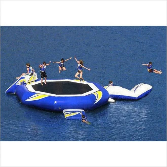 Classic Inflatable Water Trampoline Set Inflatable Floating Water Game Toys