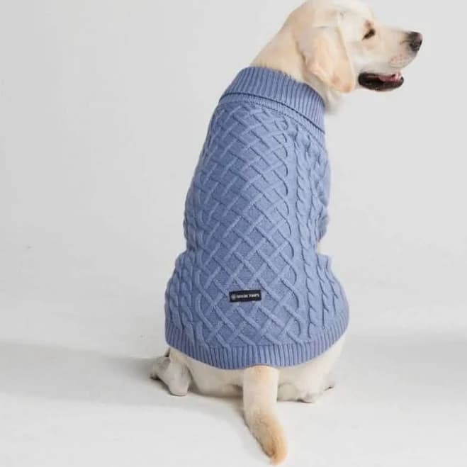Cable Knit Dog Sweater