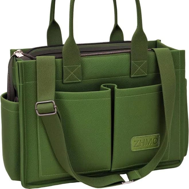 Women's Canvas Hobo Tote Bag with Pockets