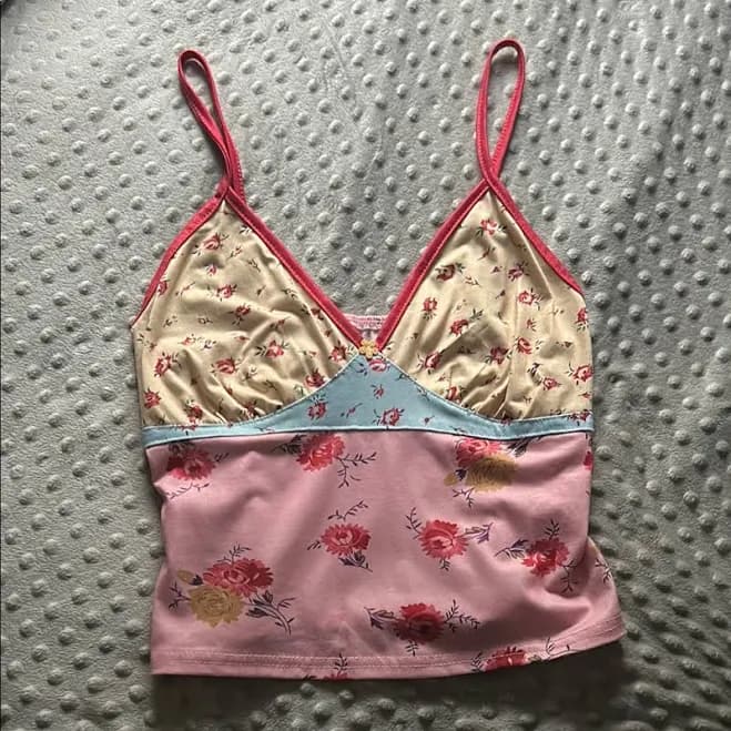 Floral Patchwork Camisole Top
