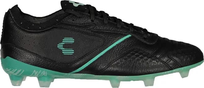 Charly Tyrian LT FG Soccer Cleats, M9/W10.5, Black/Blue