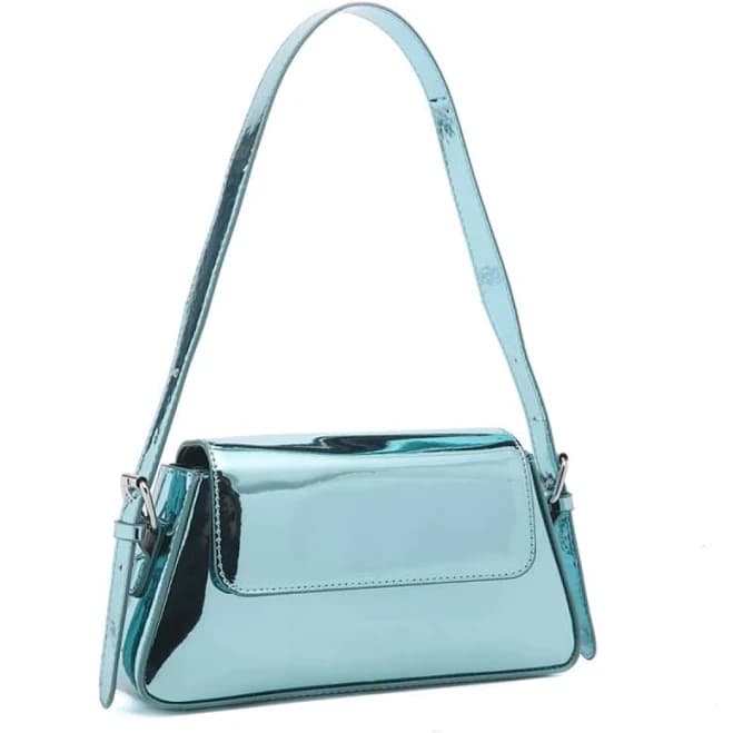 Y2k Sparkly Metallic Clutch Hobo Crossbody Shoulder Bag
