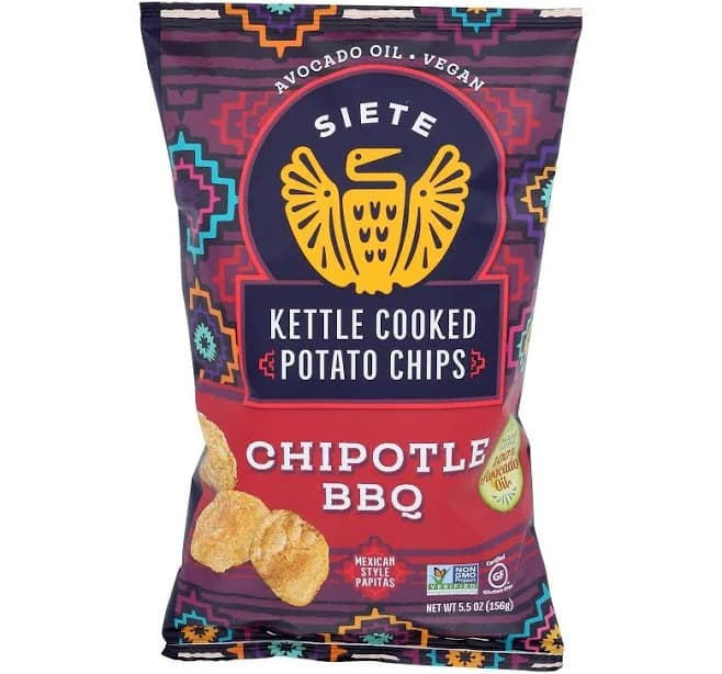 Siete - Kettle Chip Chipotle Bbq - Case Of 6-5.5 Oz