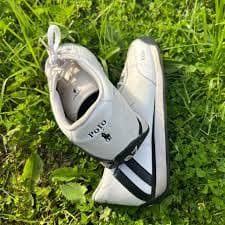 ralph lauren polo white and black... | Depop
