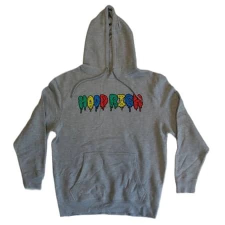 Fashion Nova Men's Graphic Print Drawstring Hooded Sweatshirt with Kangaroo Pocket