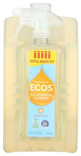 ECOS All Purpose Cleaner - Tough on Grease, Plant-Powered, US EPA Safer Choice - 80 oz Set