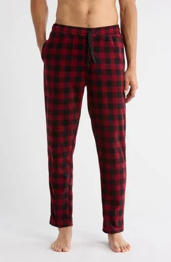 Hurley Men's Buffalo Plaid Fleece Pants