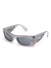 Versace Eyewear rectangle-frame Sunglasses | Grey | FARFETCH AZ