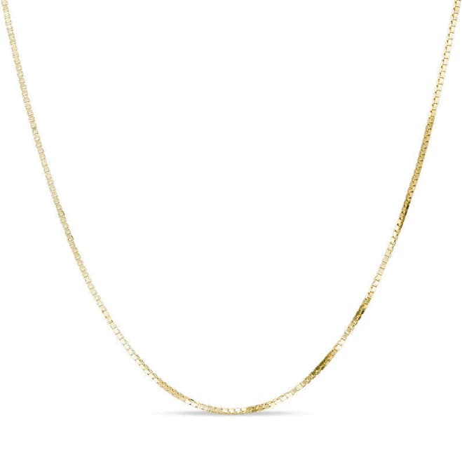 0.55mm Box Chain Necklace Solid 14K