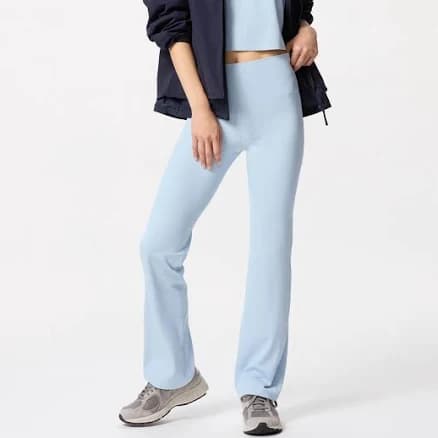 UNIQLO Women's Airism Soft Ribbed Flare Leggings