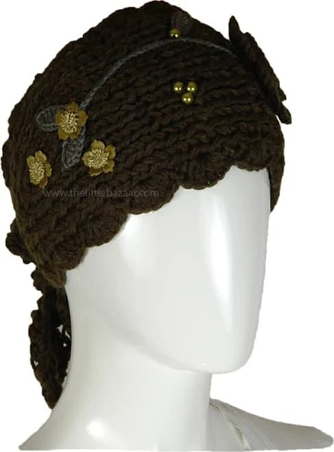 TLB Earthy Blooms Boho Knit Headband