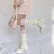 Sexybody Women's Leg Warmers Fashion Knit Warmers Long Socks Cute Y2K Kawaii Japanese Lolita Harajuku Accessories for Girls at Amazon Women's Clothing store