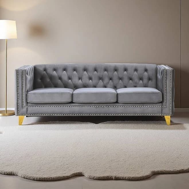 Chesterfield Tufted Square Arm Sofa