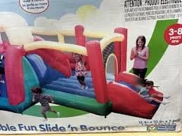 Little Tikes Inflatable Fun Slide 'n Bounce for Kids Ages 3-8