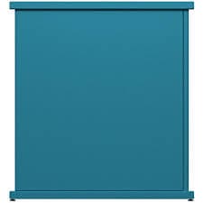 SelectSpace 10" x 32" x 36" Teal Stand-Alone Planter with Circle Top Cut-Outs