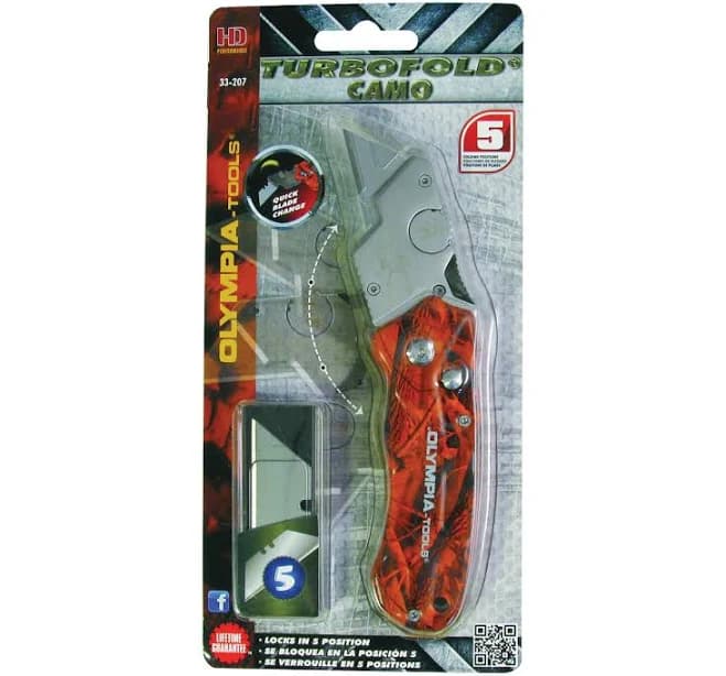Olympia Tools 33-207 Turbofold Utility Knife
