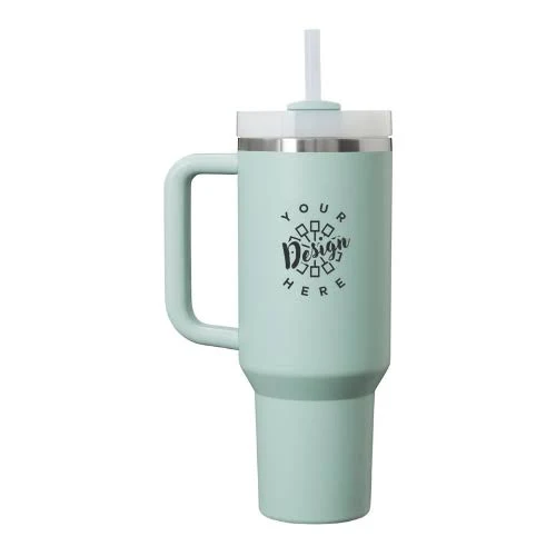 Promotional Stanley Quencher H2.O Flowstate Tumbler 40oz | Seafoam (SFM) | Branded with Your Logo